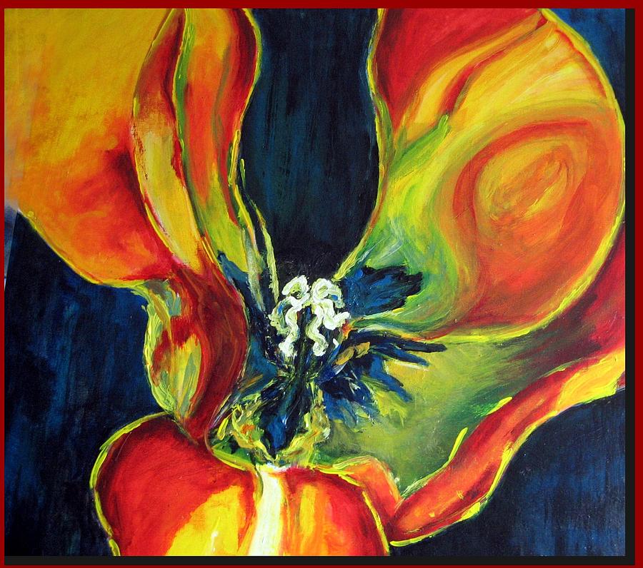 Tulip Painting by Dragica  Micki Fortuna