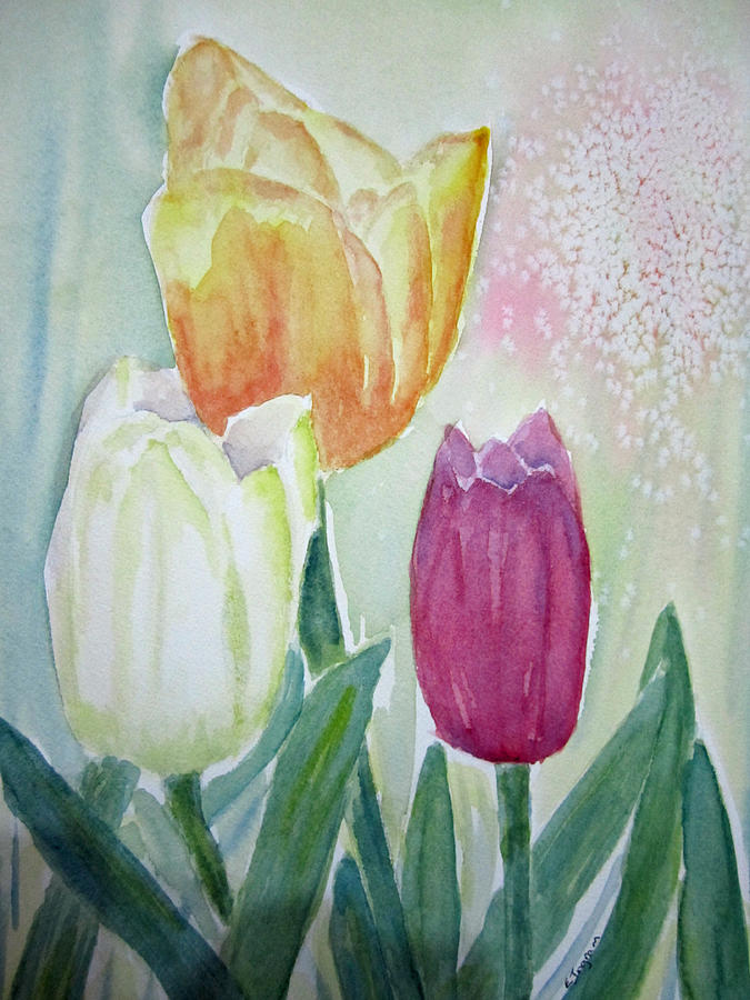 Tulips  Painting by Elvira Ingram