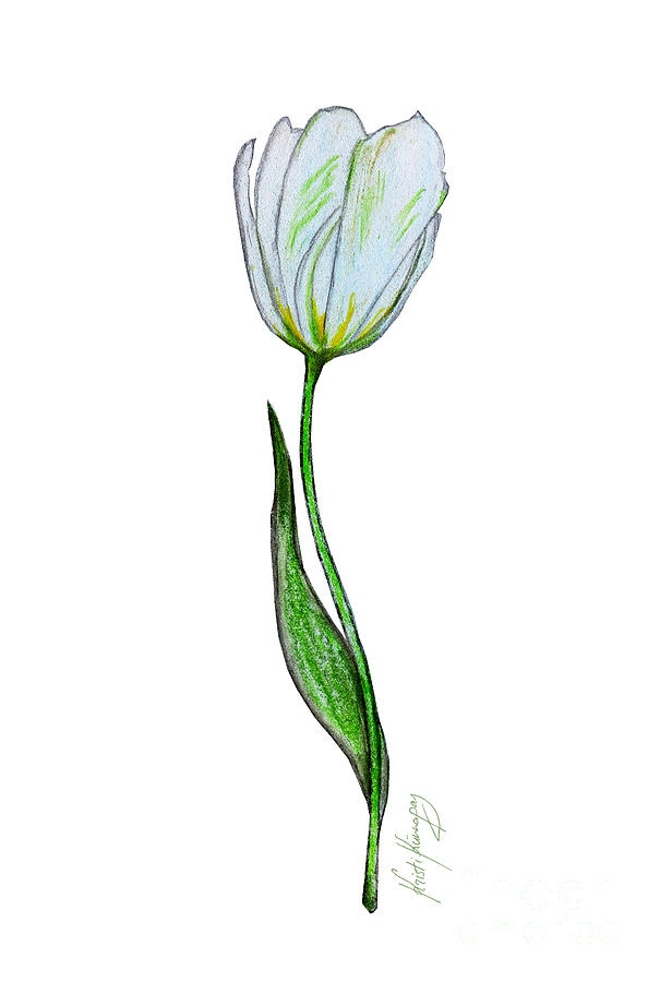 Spring Painting - Tulip II by Kristi Kunnapas