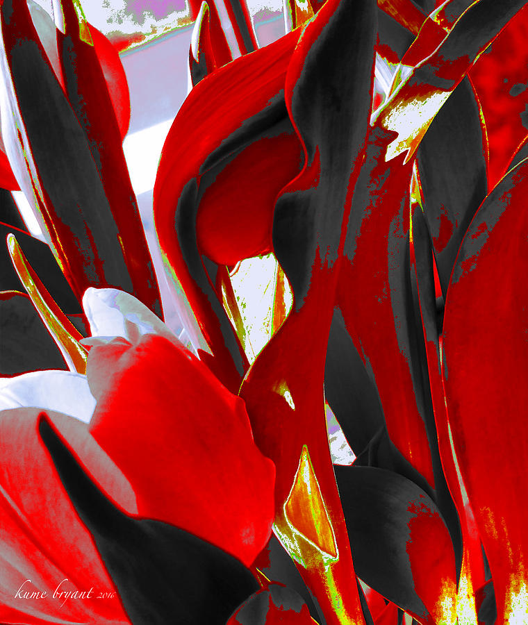 Tulip Kisses Abstract 8 Mixed Media by Kume Bryant