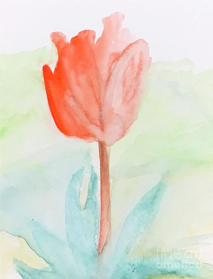 Tulip  Painting by Lavender Liu