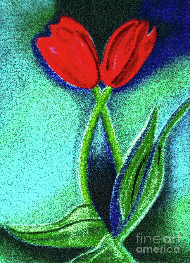 Tulip Love Pastel by Christine Perry