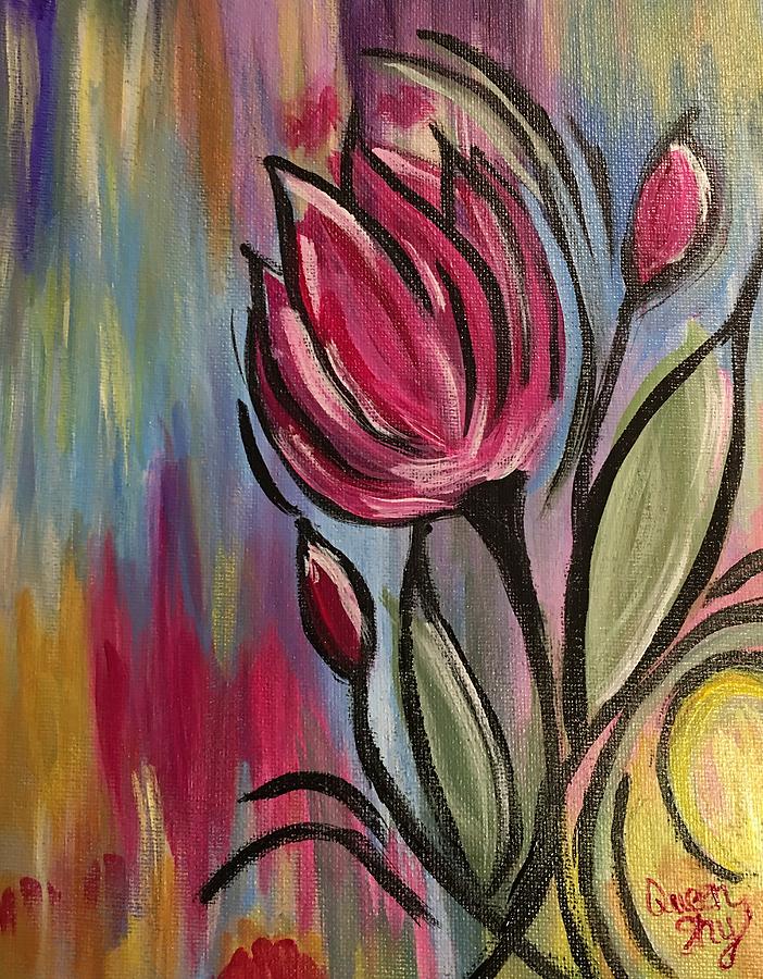 Tulip Painting by Queen Gardner