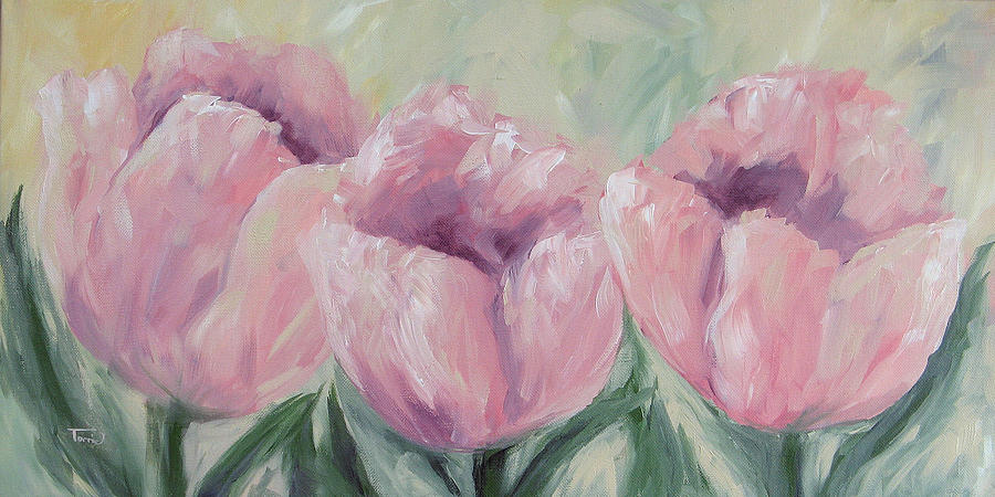 Tulip Row Painting by Torrie Smiley