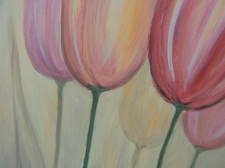 Tulip Series 1 Painting by Anita Burgermeister
