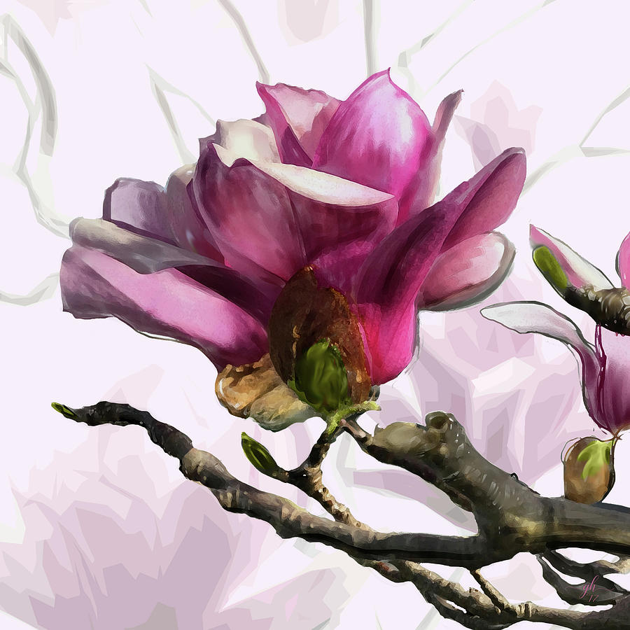 Tulip Trees Digital Art by Gina Harrison