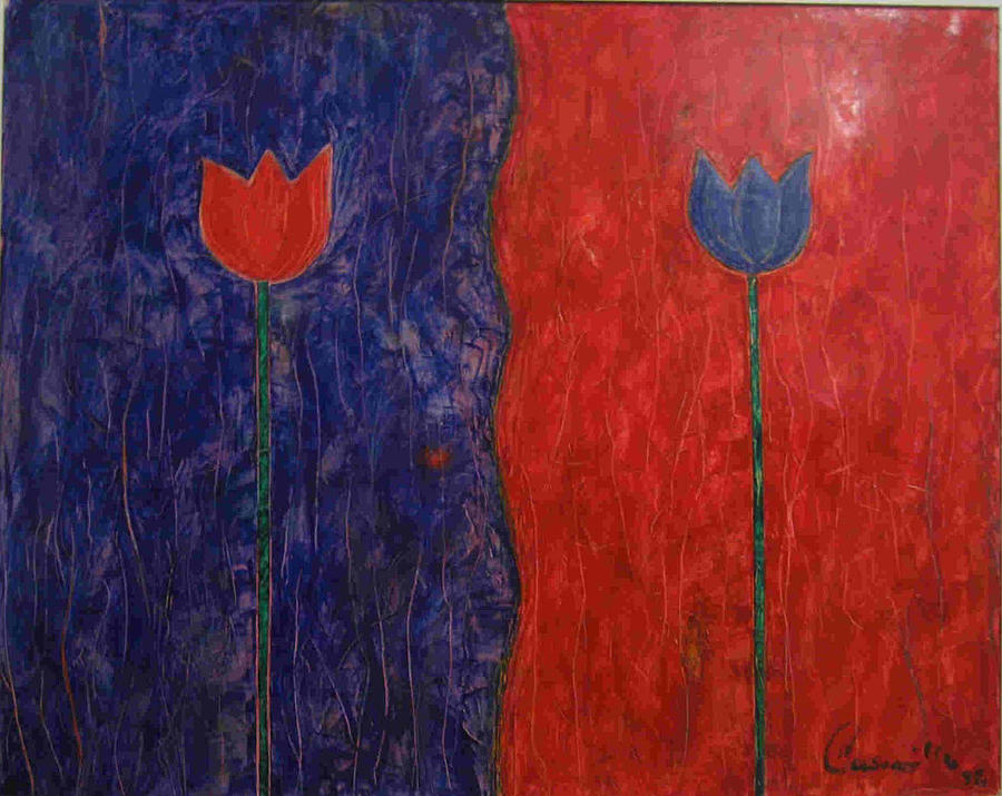 Tulip Painting by Walter Casaravilla