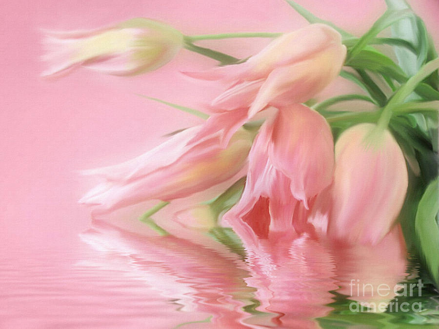 Tulip Wish Painting by Elaine Manley
