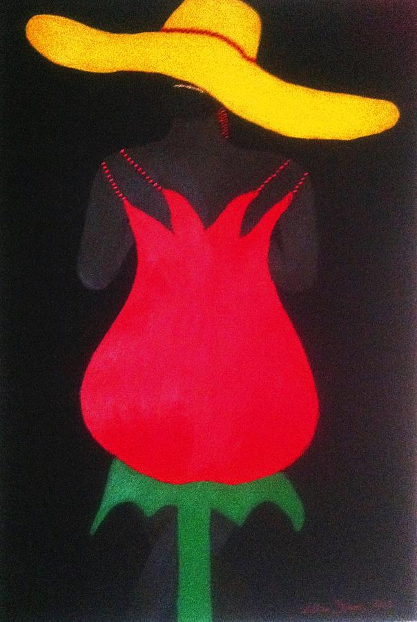 Tulipe Painting by Lilliana Didovic