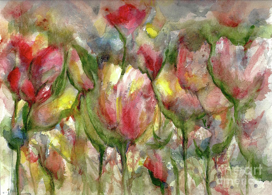 Tulipes Painting by Francelle Theriot