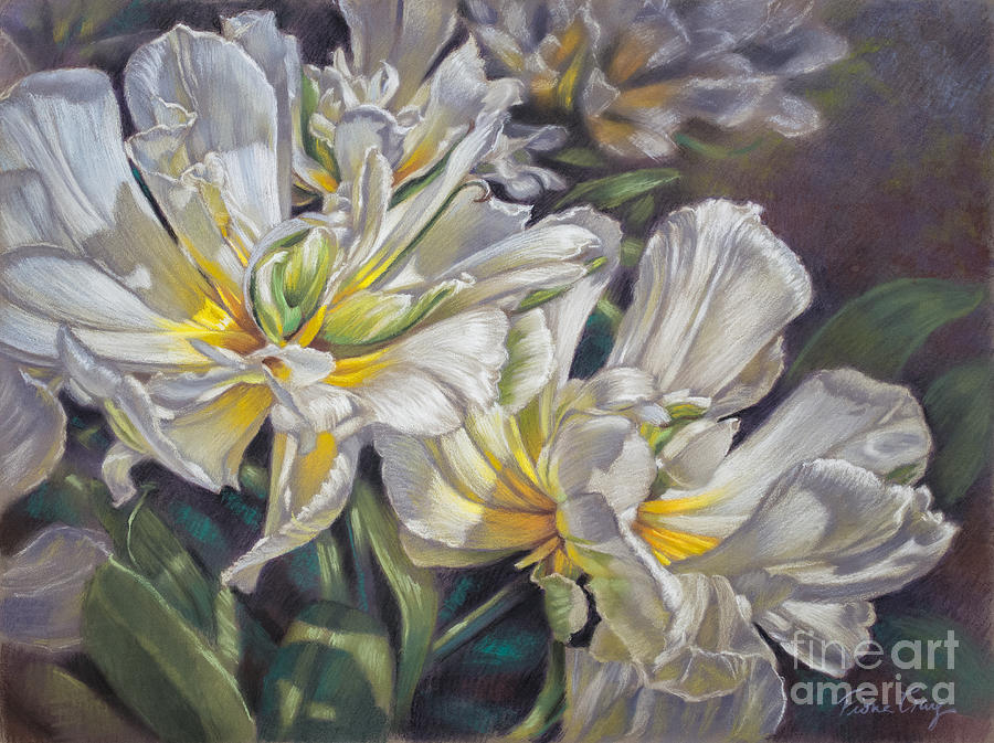Flower Painting - Tulipomania 4 Exotic Emperor by Fiona Craig
