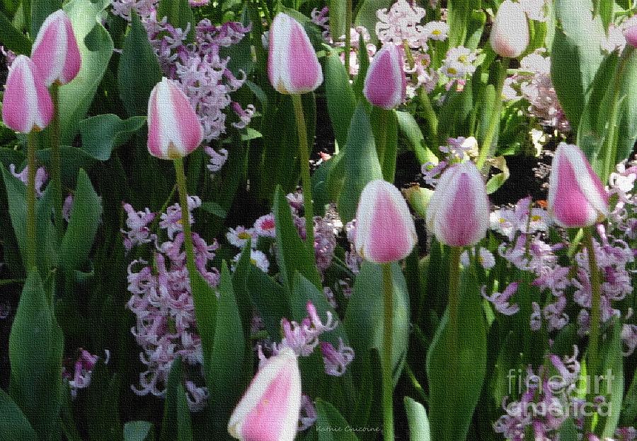 Tulips and Hyacinths Photograph by Kathie Chicoine