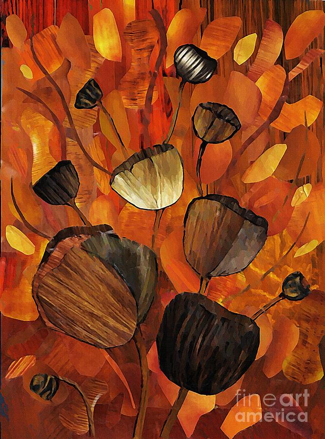 Tulips and Violins Mixed Media by Sarah Loft