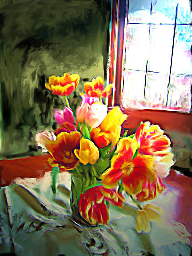 Tulips Painting by Carla Dreams