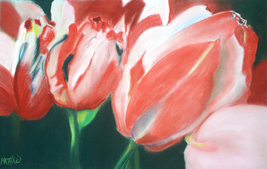 Tulip Painting - Tulips Close-up by Kathleen Hartman