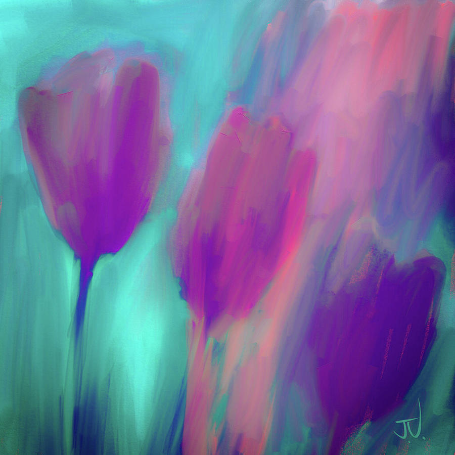 Tulips II Digital Art by Jim Vance
