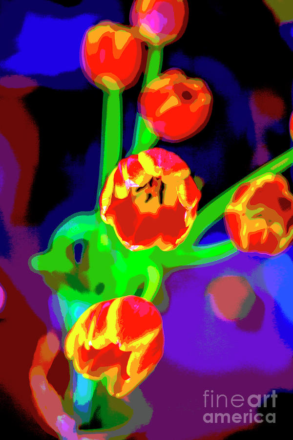 Tulips in Abstract Photograph by Greg Kopriva
