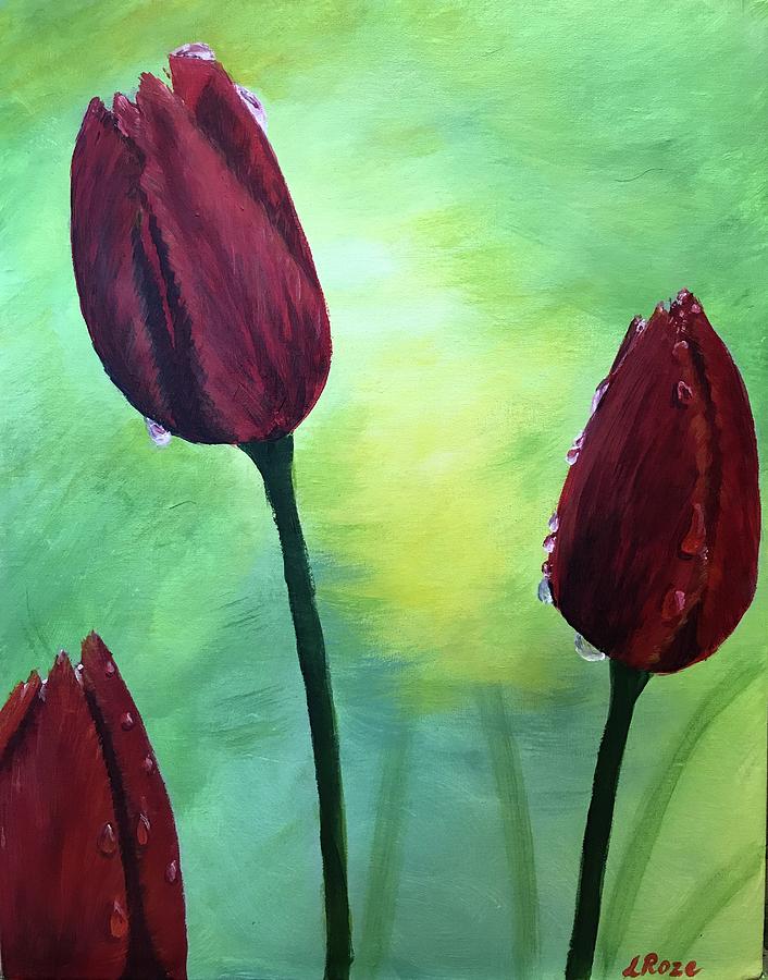 Original Acrylic Painting on canvas 16x20 Title Garden on the