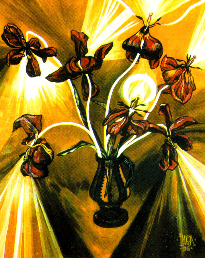 Tulip Painting - Tulips by Inga Vereshchagina
