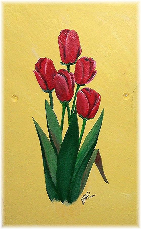 Tulips Painting by Jim Harris