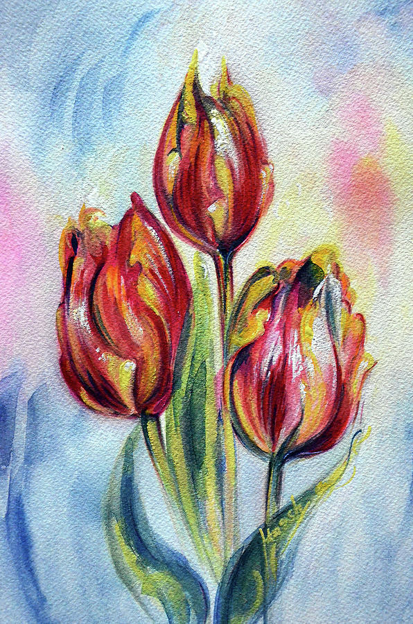 Tulips - JOY Painting by Harsh Malik