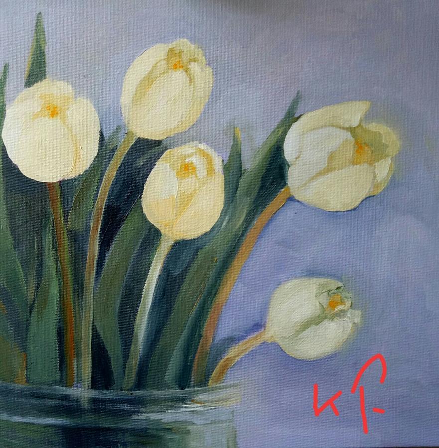 Tulips Painting by Kim PARDON