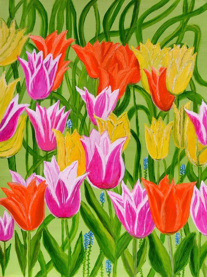 Tulips Painting by Magdalena Frohnsdorff