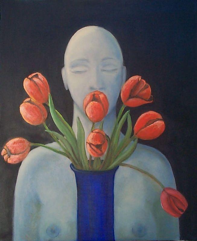 Tulip Painting - Tulips by Marina Owens Tulip Painting - Tulips by Marina Owens