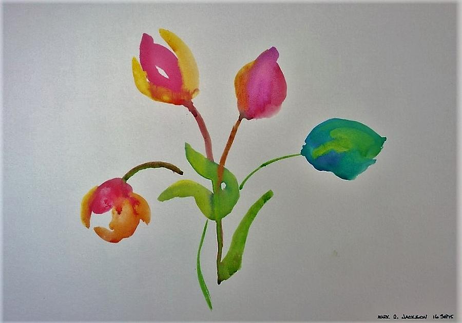 Tulips Painting by Mark C Jackson