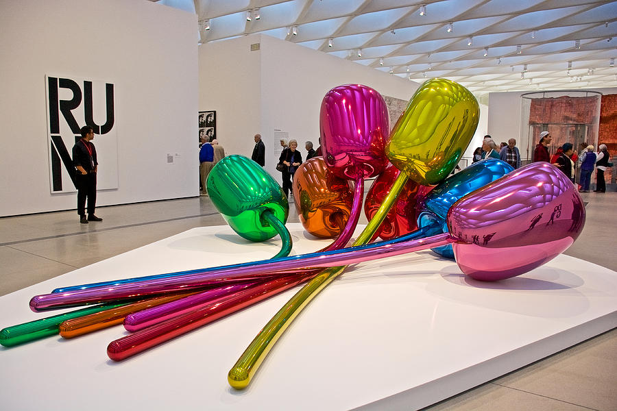 Tulips Sculpture in the Broad-California Photograph by Ruth Hager ...