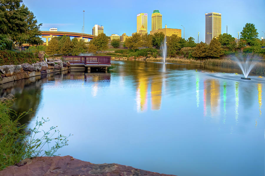 Tulsa at Dawn Photograph by Gregory Ballos | Fine Art America