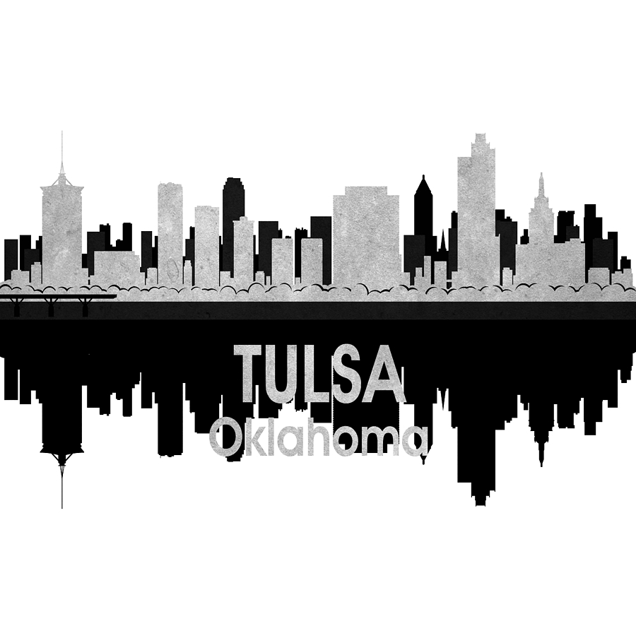Tulsa Digital Art - Tulsa OK 4 Squared by Angelina Tamez