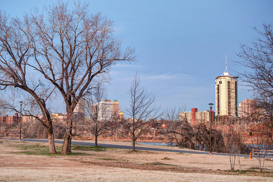 Tulsa Photograph - Tulsa Oklahoma Skyline from Riverside by Gregory Ballos
