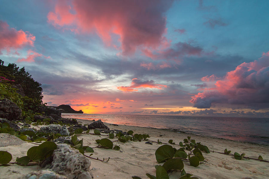Sunset Photograph - Tumon Colors by Cory Loomis