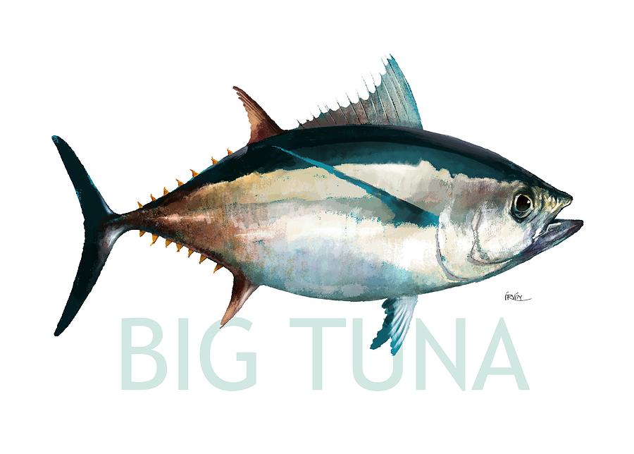 Fish Digital Art - Tuna 001 by Trevor Irvin