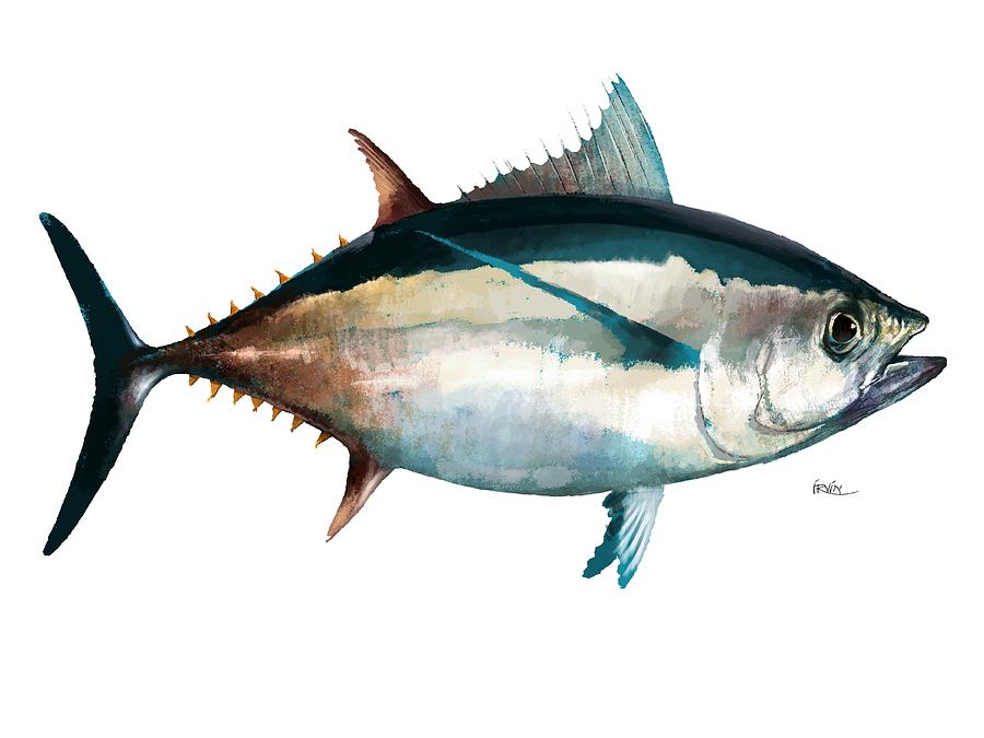 Fish Digital Art - Tuna-No Copy by Trevor Irvin
