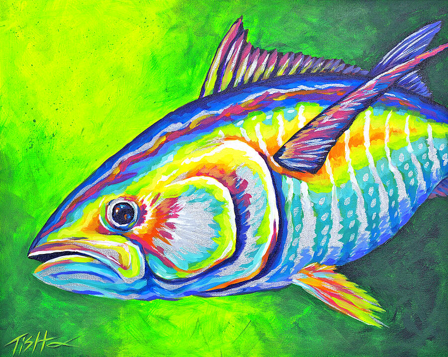 Tuna Painting by Tish Wynne