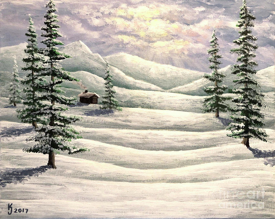 Tundra Dawn Painting by KJ Burk - Pixels