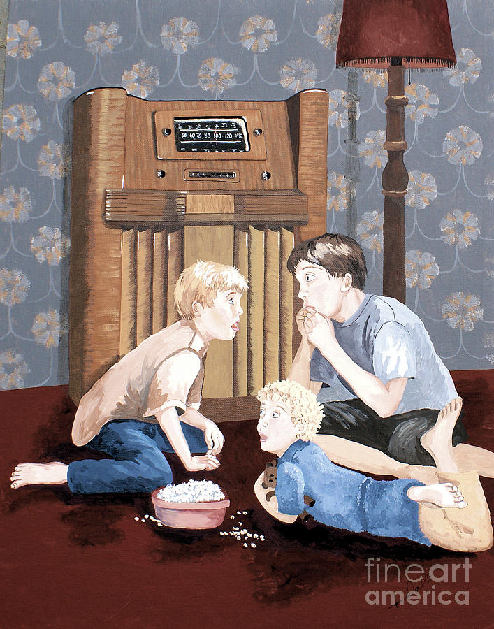Radio Show Painting - Tune In Next Week by Jennifer Donald Radio Show Painting - Tune In Next Week by Jennifer Donald