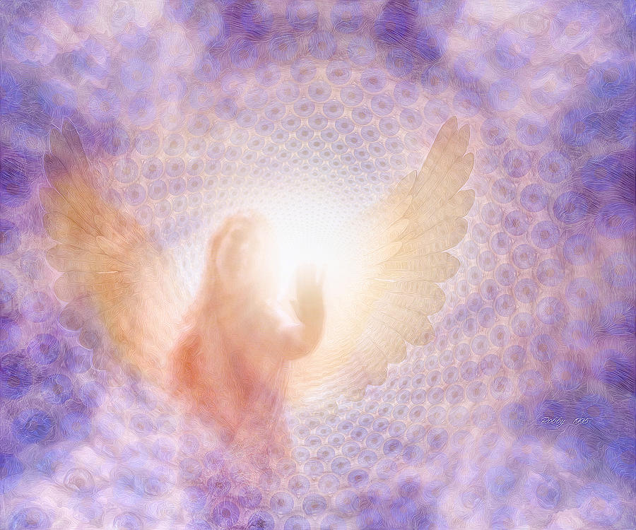 Angel Painting - Tunel of Light by Robby Donaghey Angel Painting - Tunel of Light by Robby Donaghey
