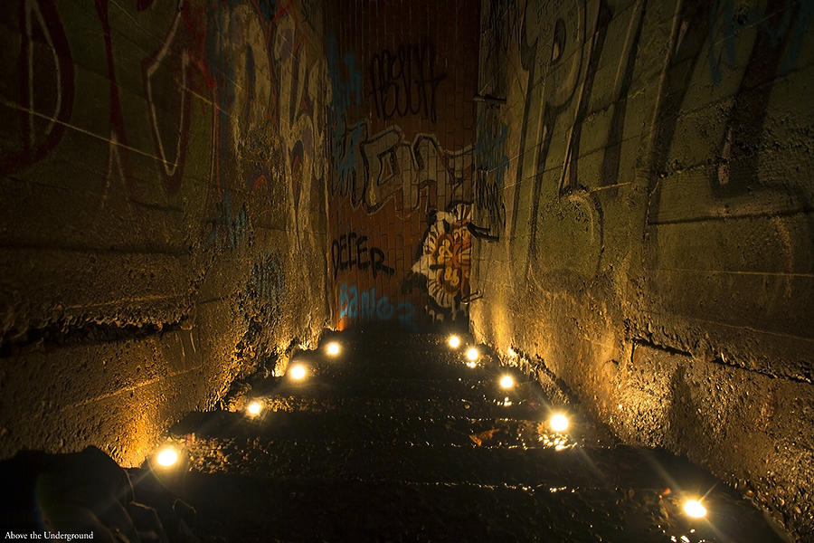 Candle Photograph - Tunnel Art by Tyler Adams