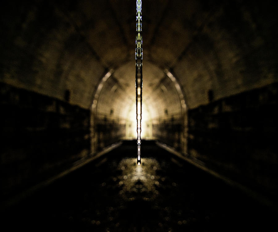 Tunnel Icicle Digital Art by Pelo Blanco Photo