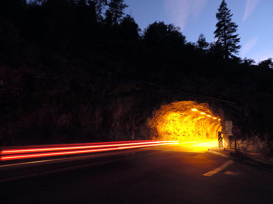 Tunnel View Taillights Photograph by Eric Forster