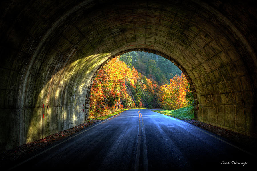Tunnel Vision Blue Ridge Parkway Great Smoky Mountains Art Photograph by Reid Callaway
