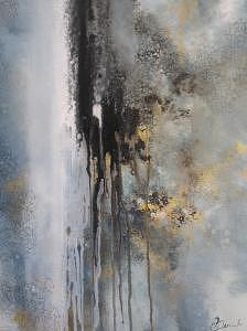 Abstract Painting - Tunneling by Olga Dmytrenko Abstract Painting - Tunneling by Olga Dmytrenko