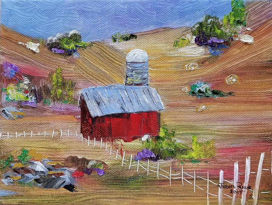 Tunkhannock Farm Painting by Judith Rhue