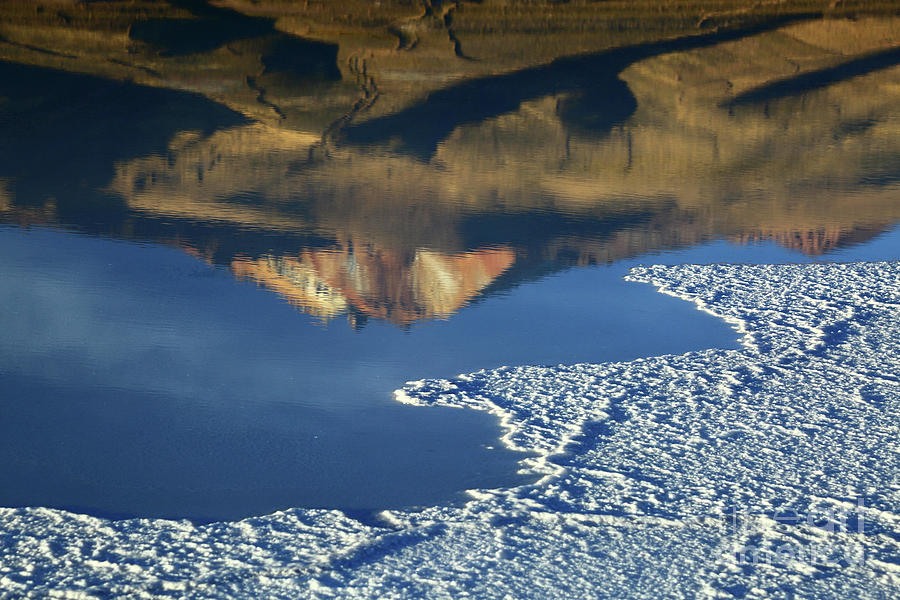 Tunupa Volcano Reflections Salar de Uyuni Bolivia Photograph by James Brunker