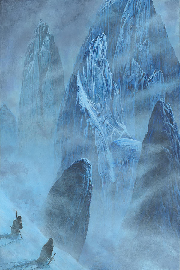 The Lord Of The Rings Painting - Tuor and Voronwe Approach Gondolin by Kip Rasmussen