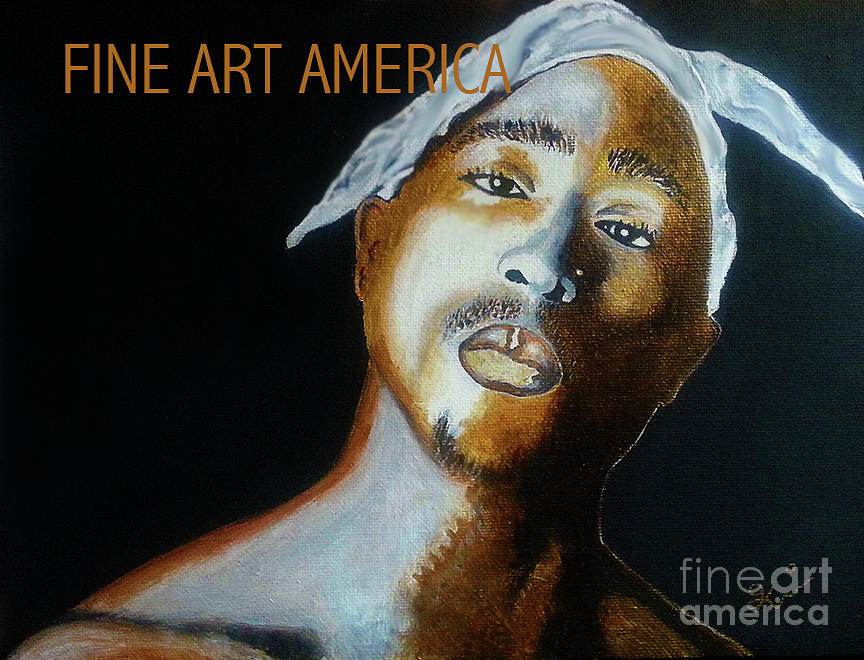 Tupac Painting by Micah Malik