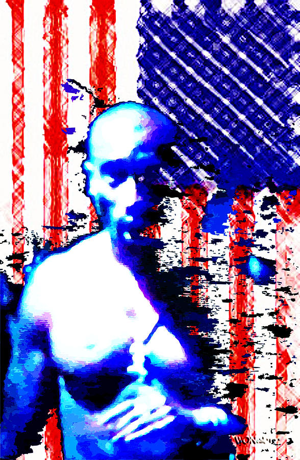 Portrait Digital Art - Tupac n America by Walter Neal